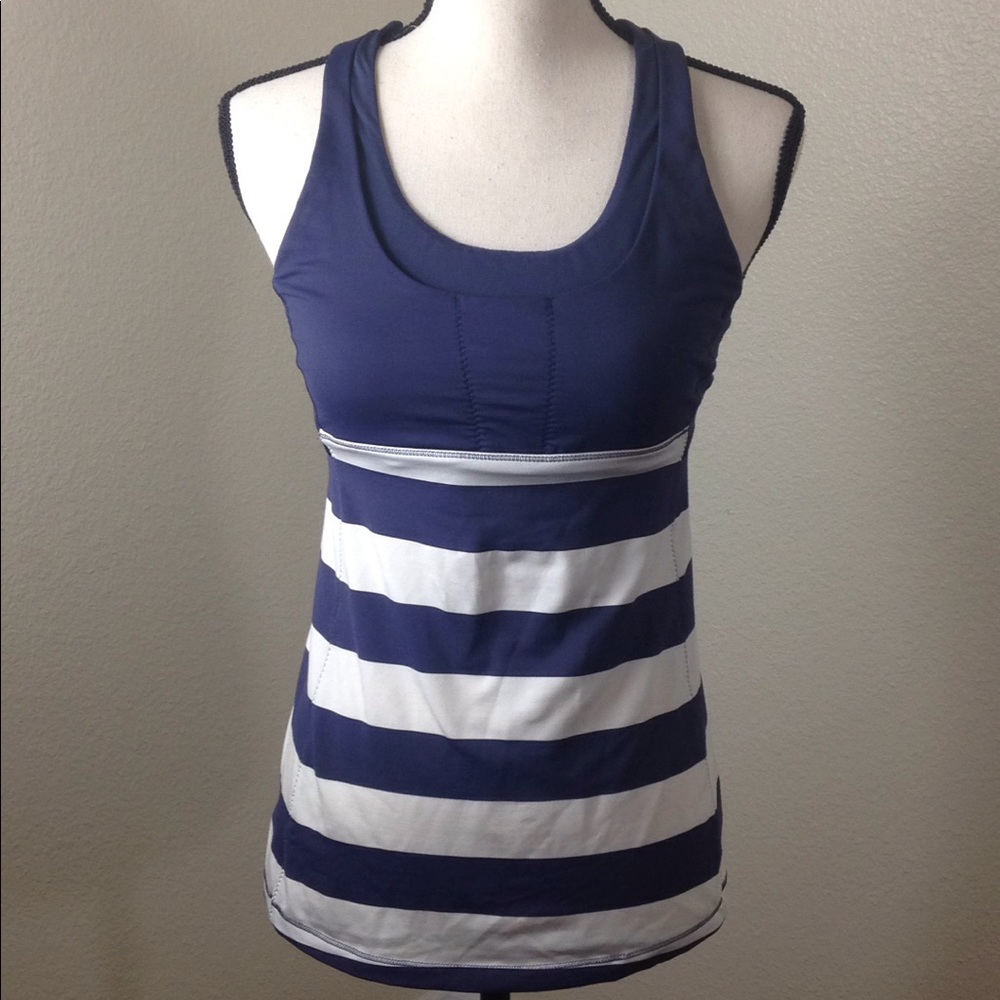 LULULEMON Athletic Workout Tank Top W/Bra Sz 8